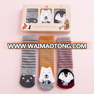 BX-TM004 baby knee high socks baby 3d socks baby cotton socks