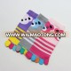 Custom Cute animals cartoon 5 toe socks girl funny tube child socks