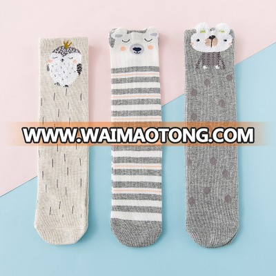 BX-TZ003 cartoon baby socks baby cotton socks baby knee high socks